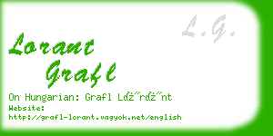 lorant grafl business card